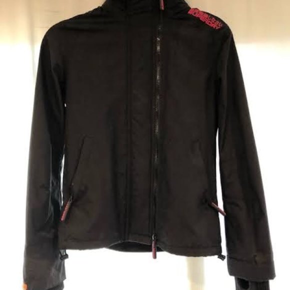 Black Superdry Windcheater - Women's Small - Picture 2 of 5